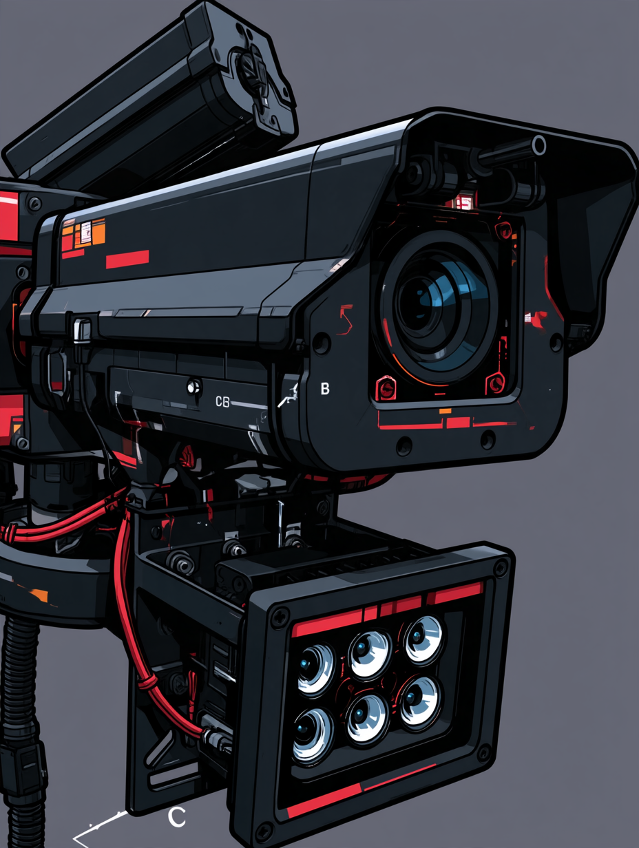Stylized Sentinel Intelligent Camera Unit