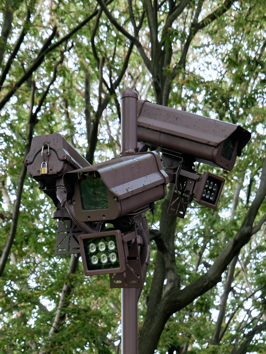 Multiple Sentinel cameras arranged for coverage in different directions